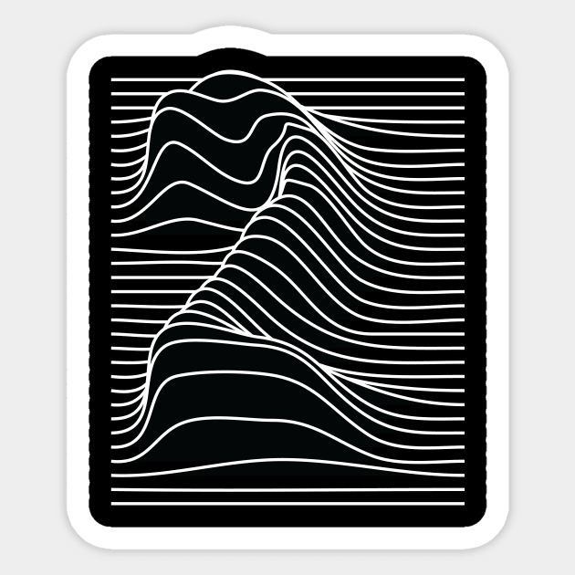 number 2 wavy lines Sticker by lkn